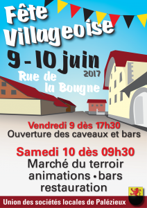 Affiche décrivant la fête villageoise 2017